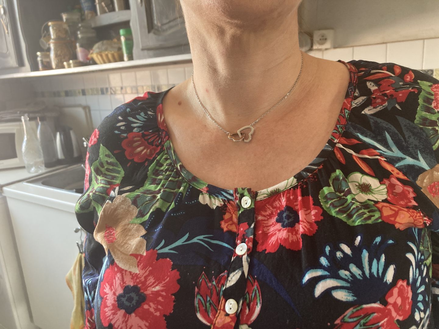 Customer photo review of ETERNITY • Collier Déclaration d'amour Double Cœur