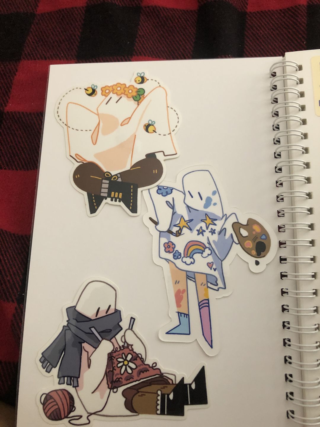 Customer photo review of Cute Ghost Stickers! : V6