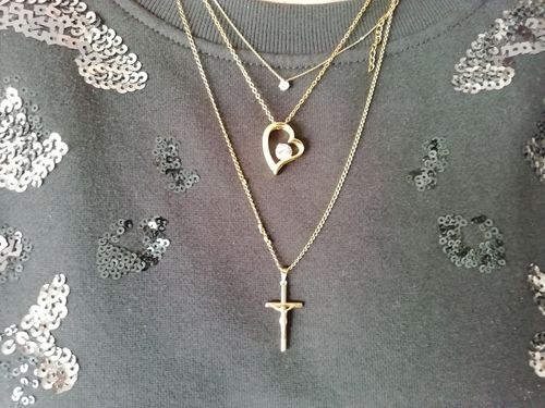 Customer photo review of Collier Amour Éternel - À la femme de ma vie - N'oublie Jamais...