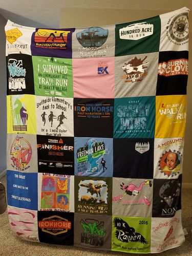 T-shirt quilt from southside elementary school by Shelley from KY