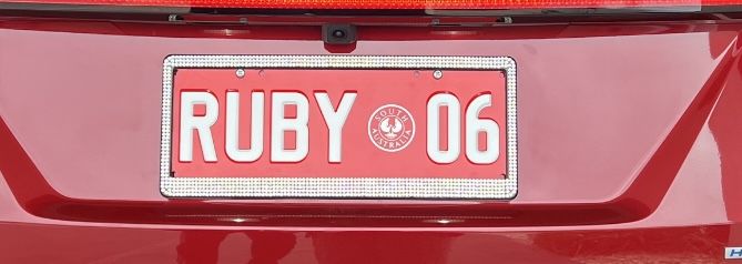 Customer photo review of Bling Number Plate Frames