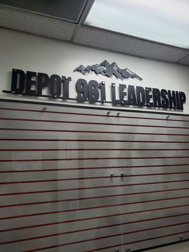 Customer photo review of Mountain Ridge - Custom Metal Sign - Rustic Outdoor Decor