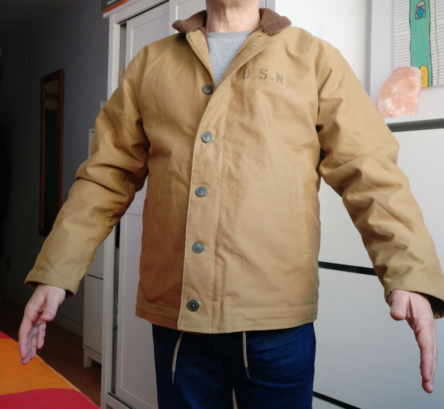 Customer photo review of 1940s US Navy N-1 Deck Jacket - Cost-effective Version