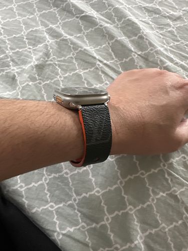 Customer photo review of Custom apple watch sports band