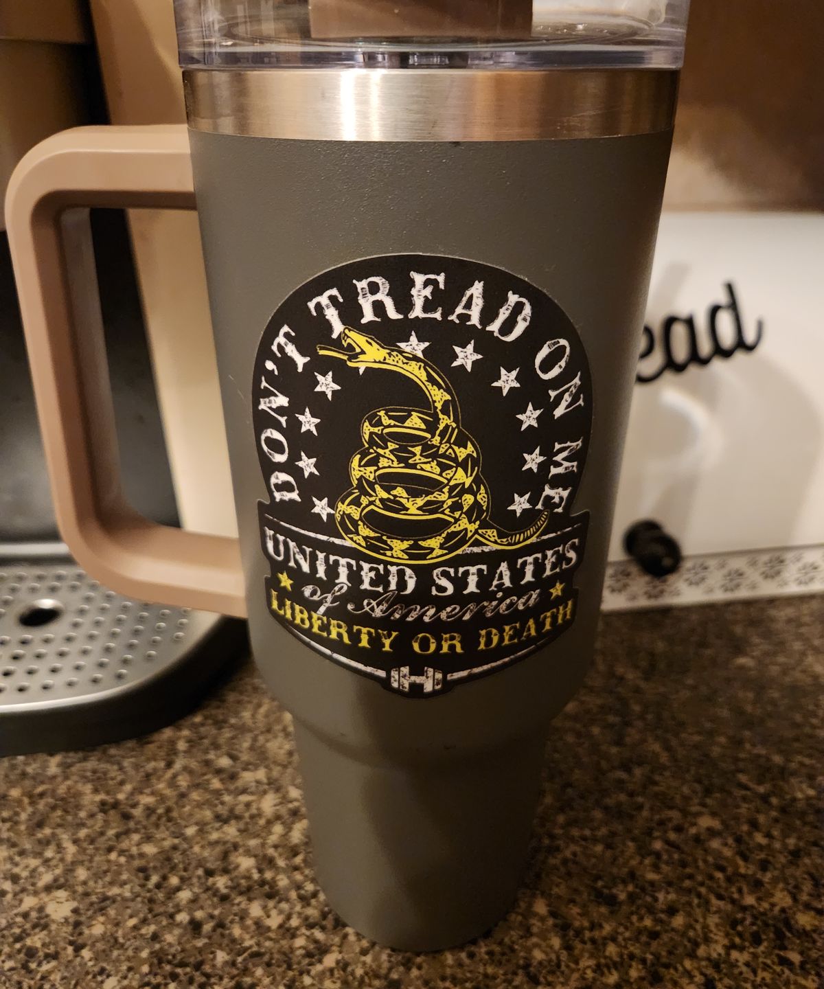 Customer photo review of Don't Tread on Me Decal