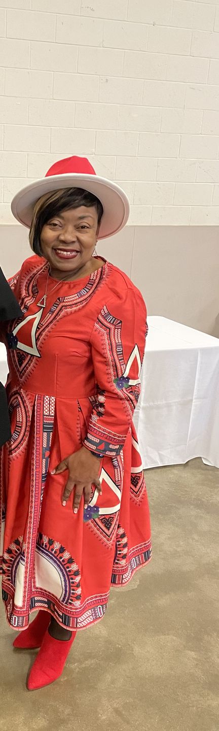 Customer photo review of *Dashiki Dress- Delta