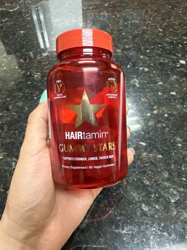 Customer photo review of HAIRtamin Gummy Stars