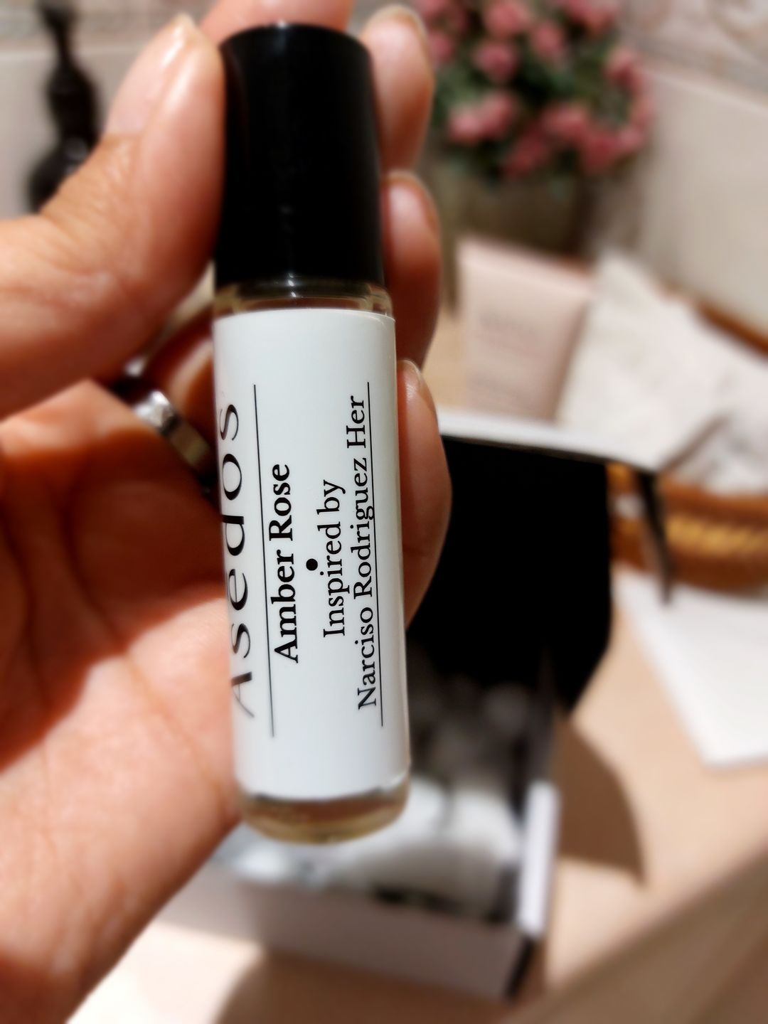 Customer photo review of AMBER ROSE PERFUME OIL