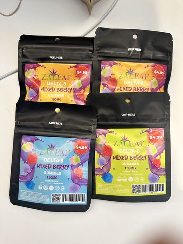 Customer photo review of Zaleaf Delta-8 Mixed Berry Gummies 150mg $4.99 Special