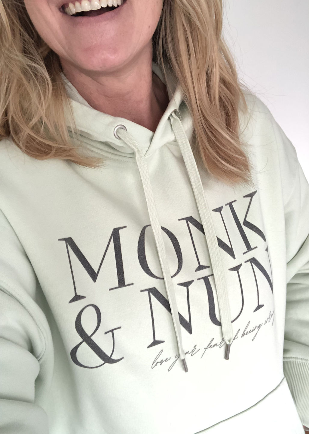 Customer photo review of Bio OVERSIZED Hoodie Unisex "MONK & NUN"