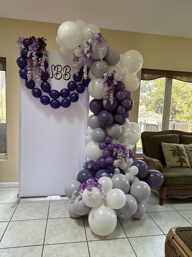Customer photo review of 3x7ft Party Backdrop Stand Party Decor Baby Shower Birthday Rectangular Wall Stand