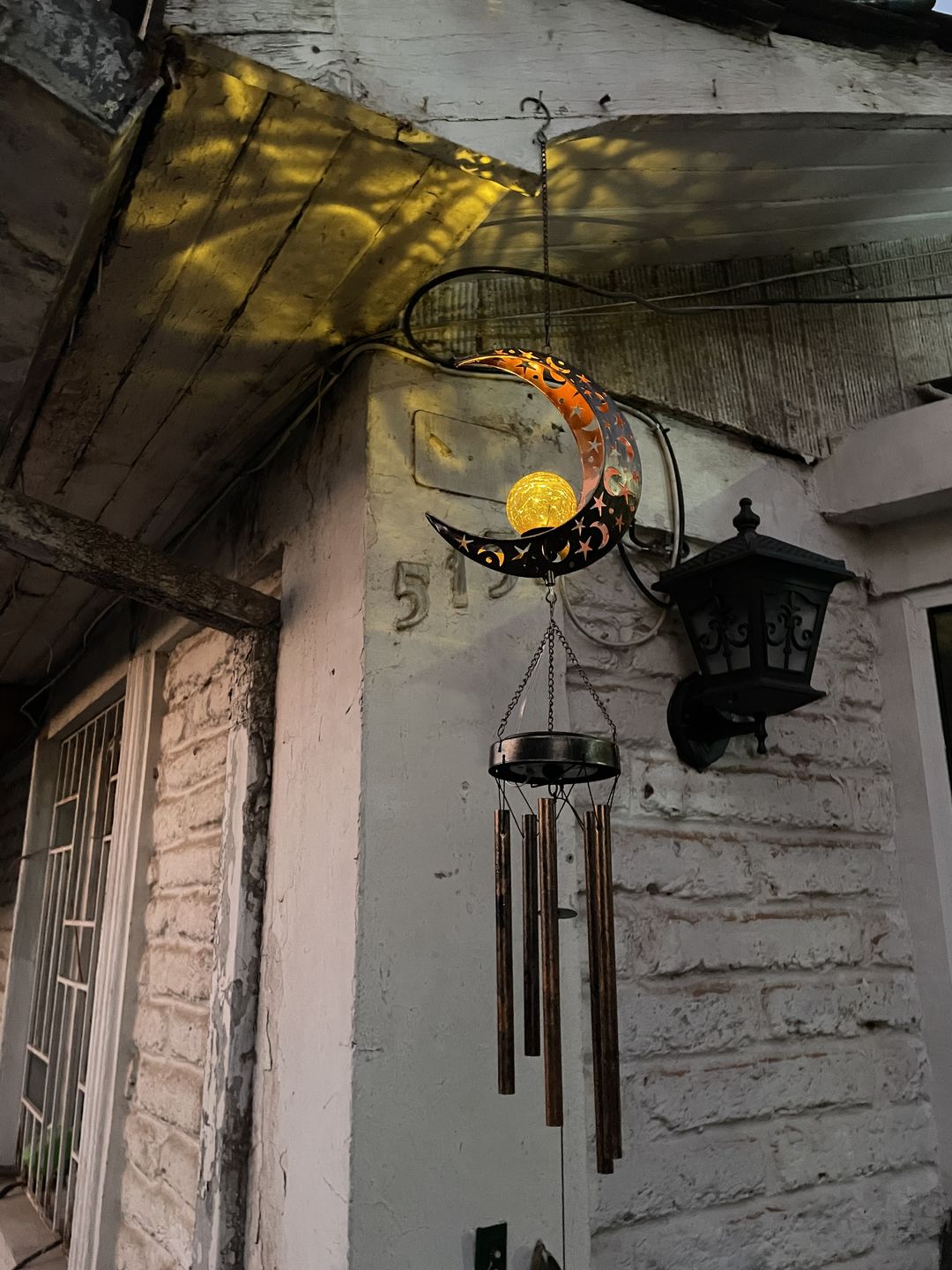 Customer photo review of Colgante de Viento Solar - Largo 1 m Inoxidable IP44 Luz Cálida