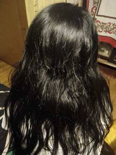 Reseña con foto de un cliente sobre Henna Jamila Hair