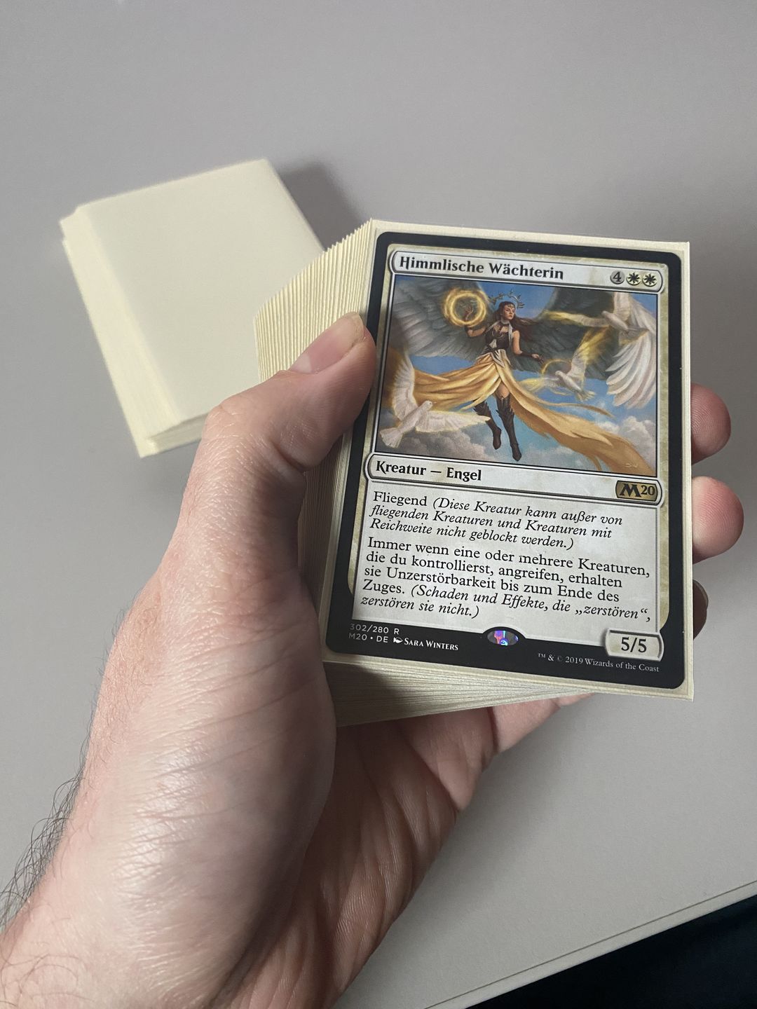 Customer photo review of Matte Sleeves 100