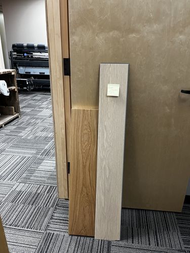Customer photo review of White Oak Floating Shelves