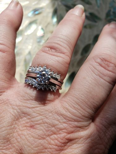Customer photo review of Solitaire 0.8ct CZ Ring in Sterling Silver