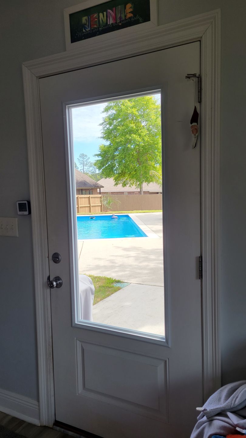 Customer photo review of Clear 1 Lite Glass and Frame Kit (3/4 Lite 24" x 50" Frame Size)