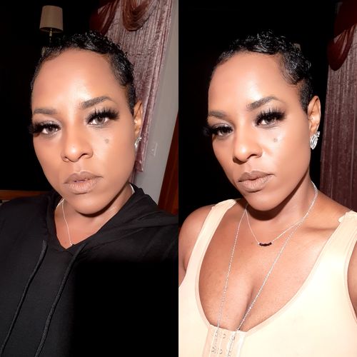 Customer photo review of Icoloured® Crystal Ball Caramel Brown Colored Contact Lenses
