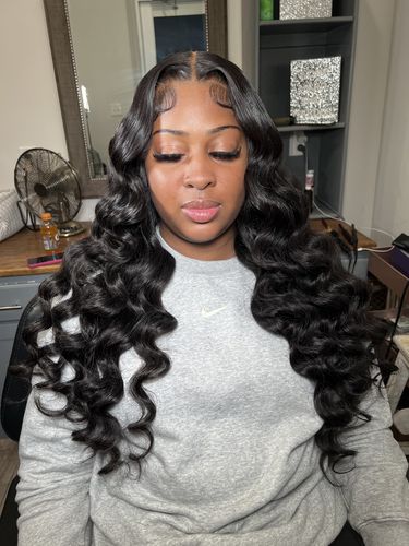 Customer photo review of *NEW* HD Body Wave Closure Wig