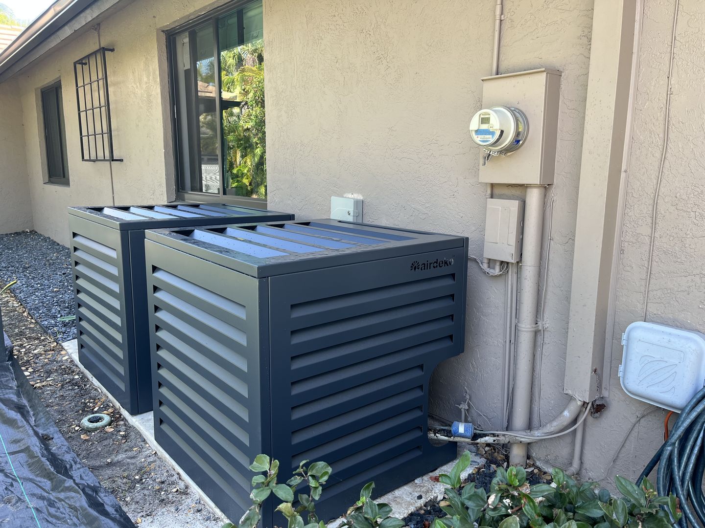 Customer photo review of Central AC Cover - Black