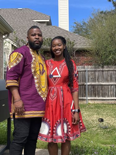Customer photo review of *Dashiki Dress- Delta