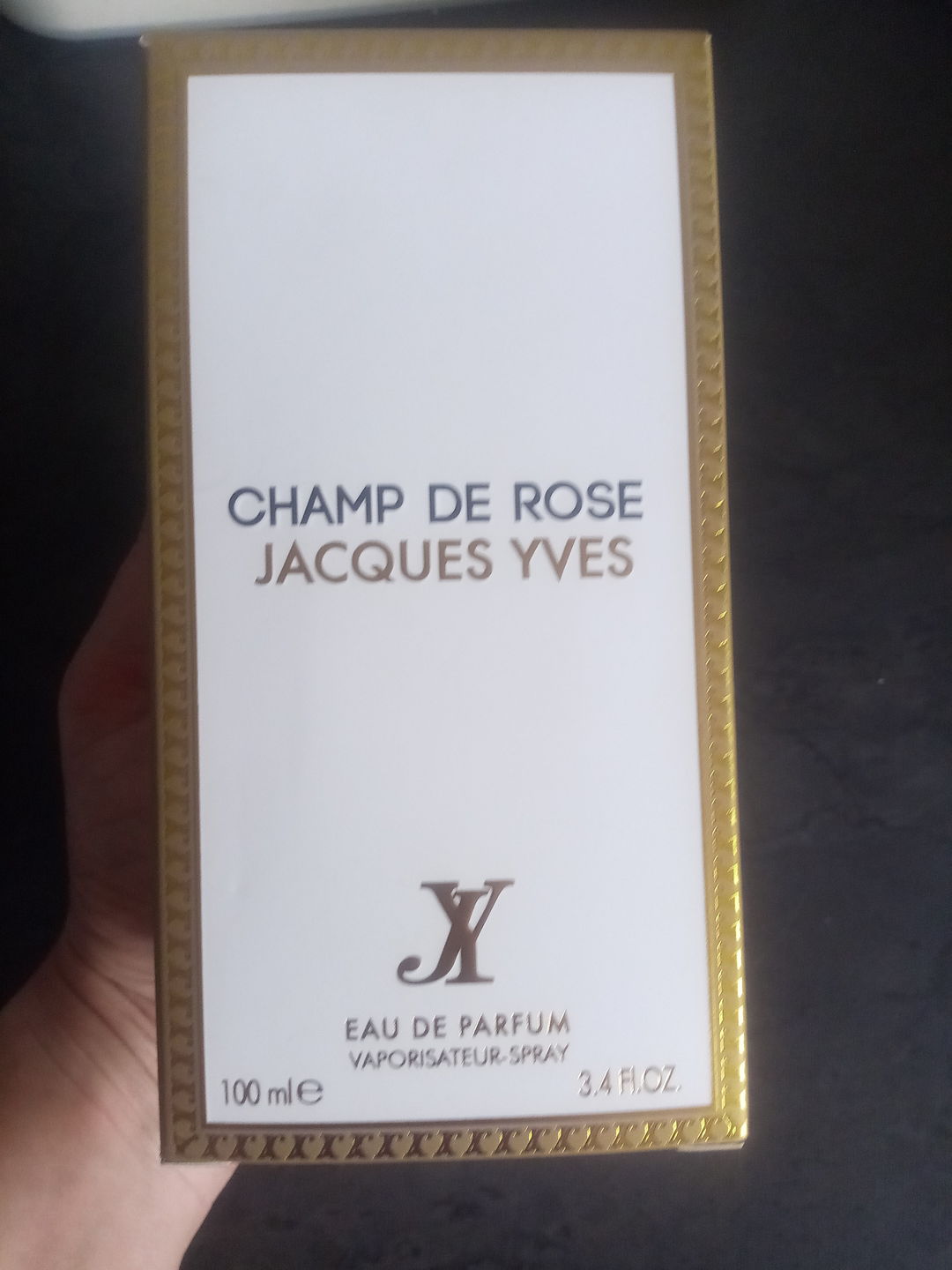 Customer photo review of Champ De Rose Jacques Yves EDP perfume 100ml