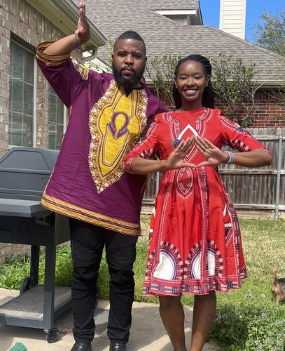 Customer photo review of Dashiki Shirt- Omega Psi Phi