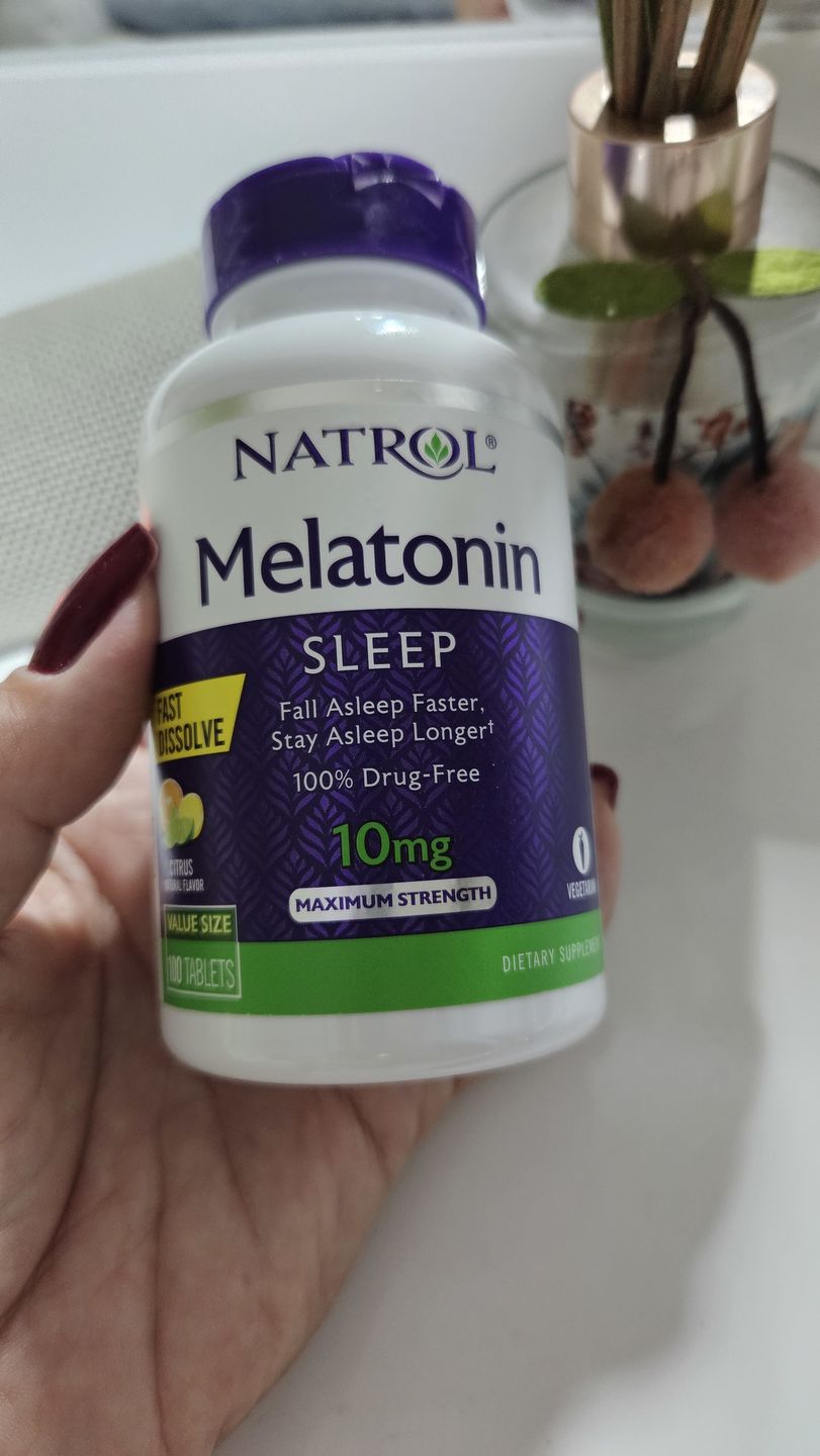 Customer photo review of Natrol Melatonina 10mg Rápida Dissolução Citrus Punch 100 Tablets