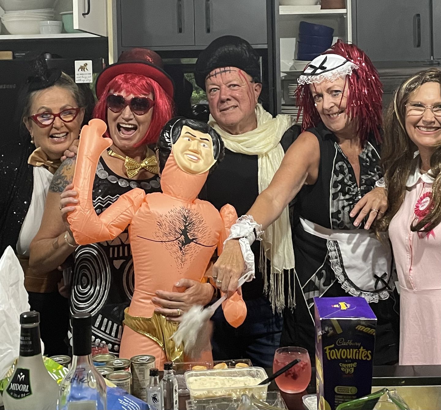 Customer photo review of Rocky Horror Halloween Murder Mystery Game Kit