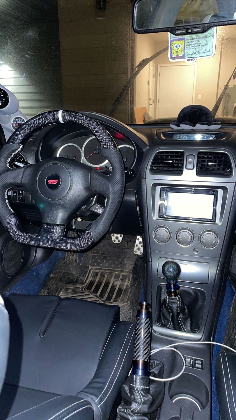 Customer photo review of 2005-07 Subaru WRX STI Carbon Fiber Steering Wheel
