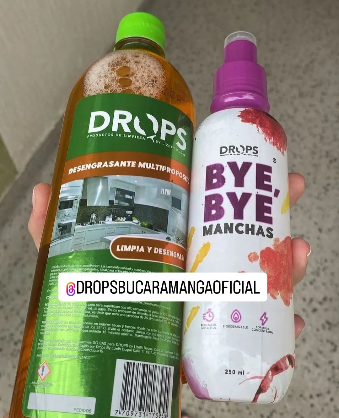 Customer photo review of Desengrasante Multipropósito 1000 ml