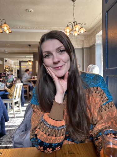 Customer photo review of Maggie Lumbar Sweater