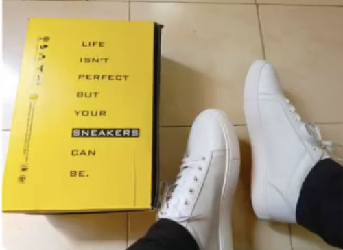 Customer photo review of ROXY White Men's casual sneaker