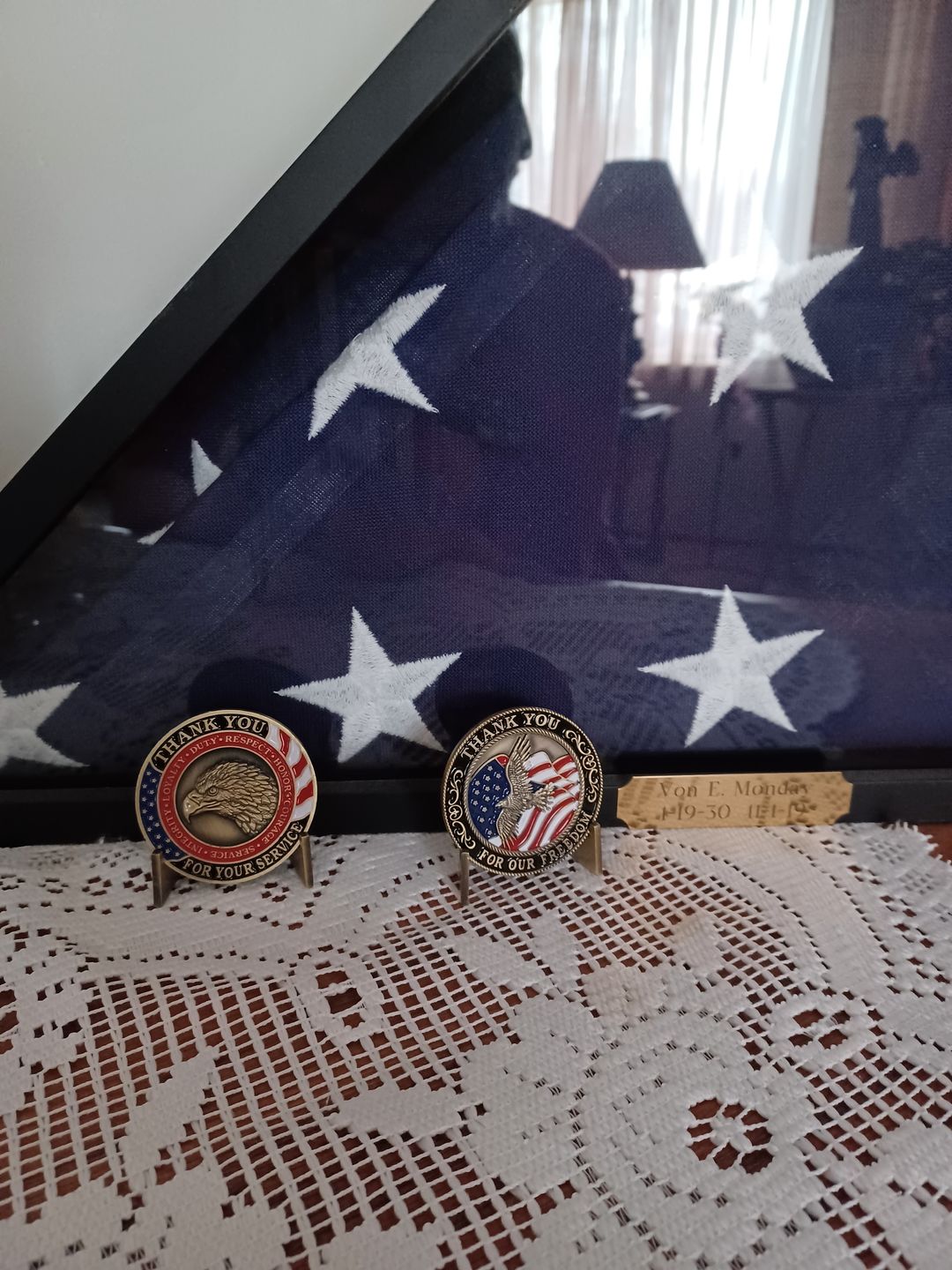Customer photo review of Fallen Yet Not Forgotten Coin Stand