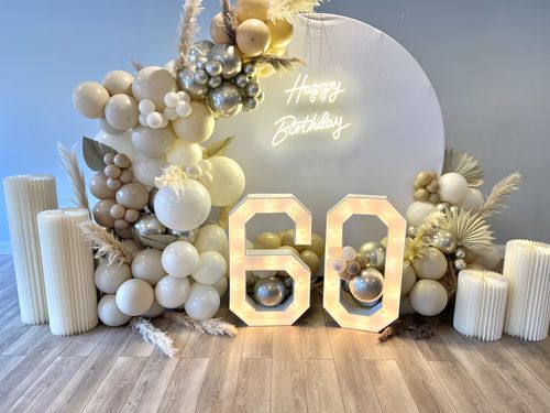 Customer photo review of 6.5 Ft Round Aluminum Wedding Arch Photo Booth Backdrop Stand