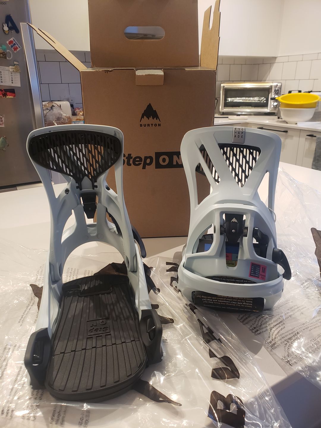 Customer photo review of Women's Step On Escapade Re:Flex Snowboard Bindings
