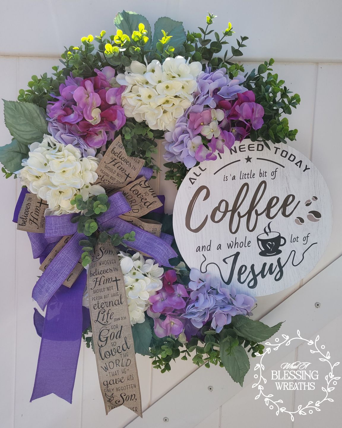 Customer photo review of 16" Oval Grapevine Wreath - DECOE-036