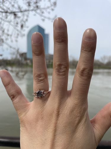 Customer photo review of Hexagon Star Ring