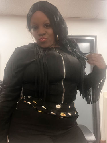 Customer photo review of Fringe Combo Cropped Jacket