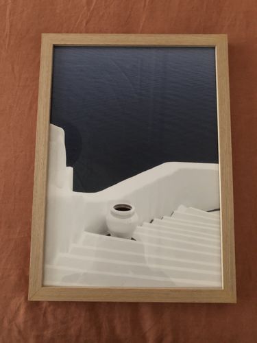 Customer photo review of To The Sea | Santorini Art Print