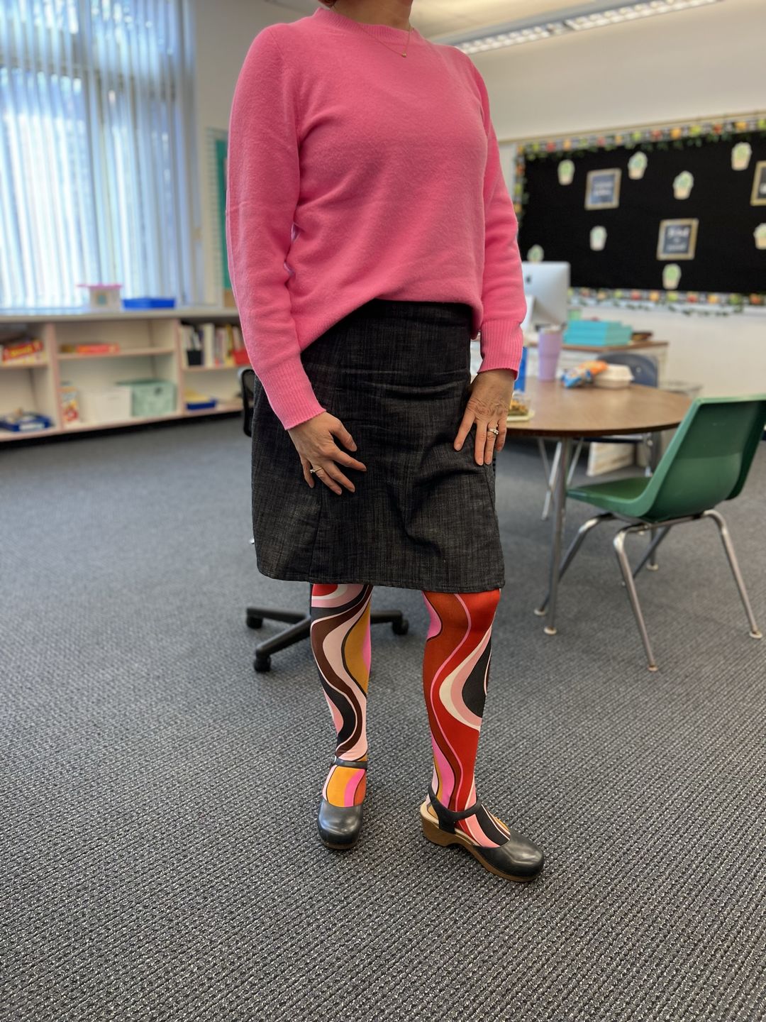 Customer photo review of COCO tights Burgundy Wave