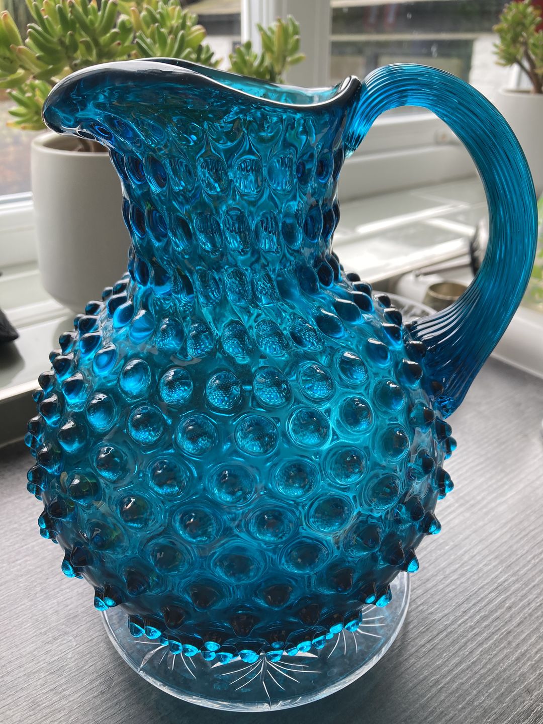 Customer photo review of Aquamarine Hobnail Jug