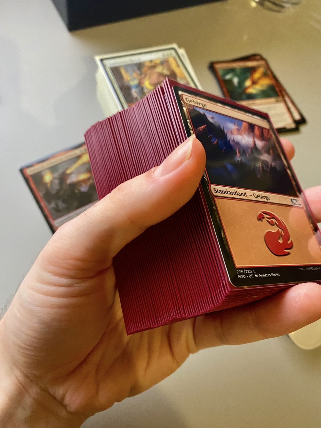 Customer photo review of Matte Sleeves 100