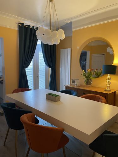 Customer photo review of Modern Glass Bubble Chandelier Light