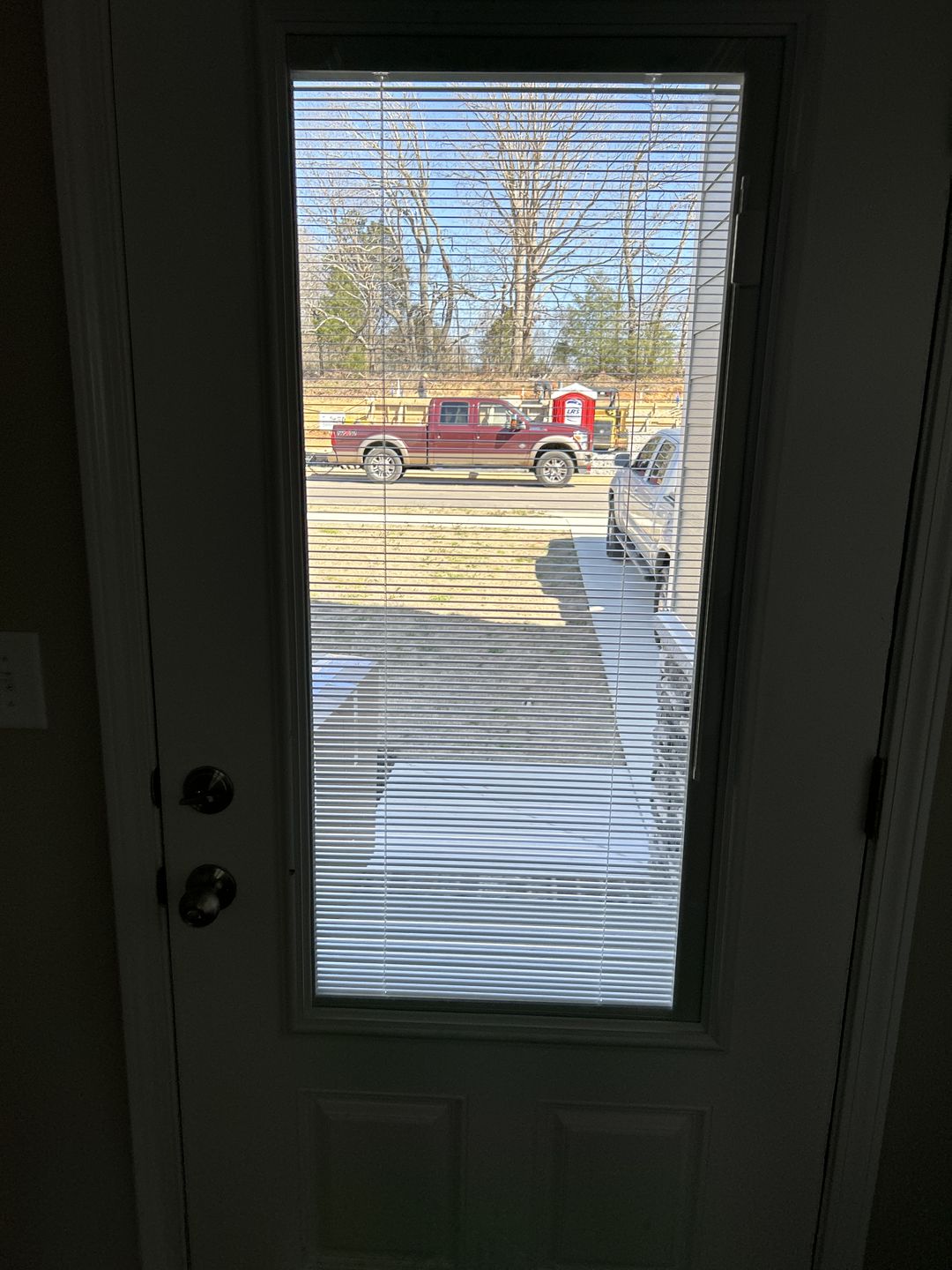 Customer photo review of Raise & Lower Blinds Glass and Frame Kit (3/4 Lite 24" x 50" Frame Size)