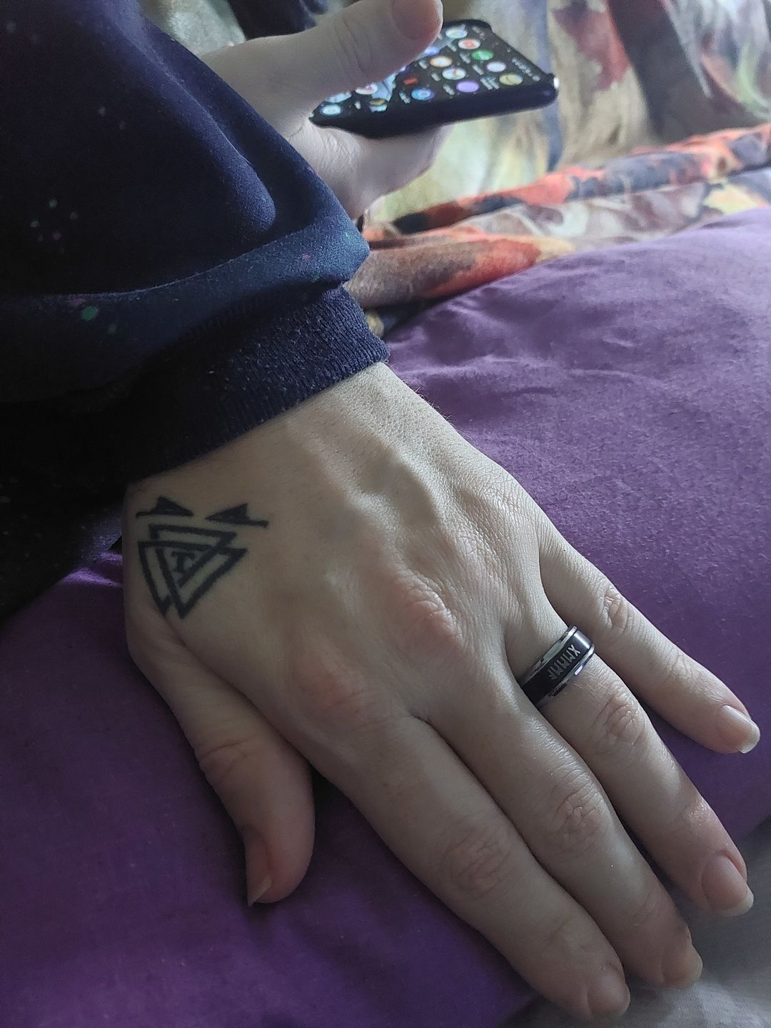 Customer photo review of Personalised Viking Rune Wonder Ring