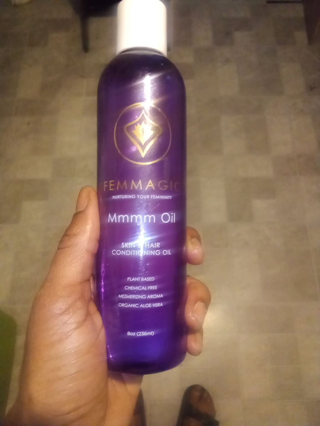 Customer photo review of Mmmm Oil (8 Oz)