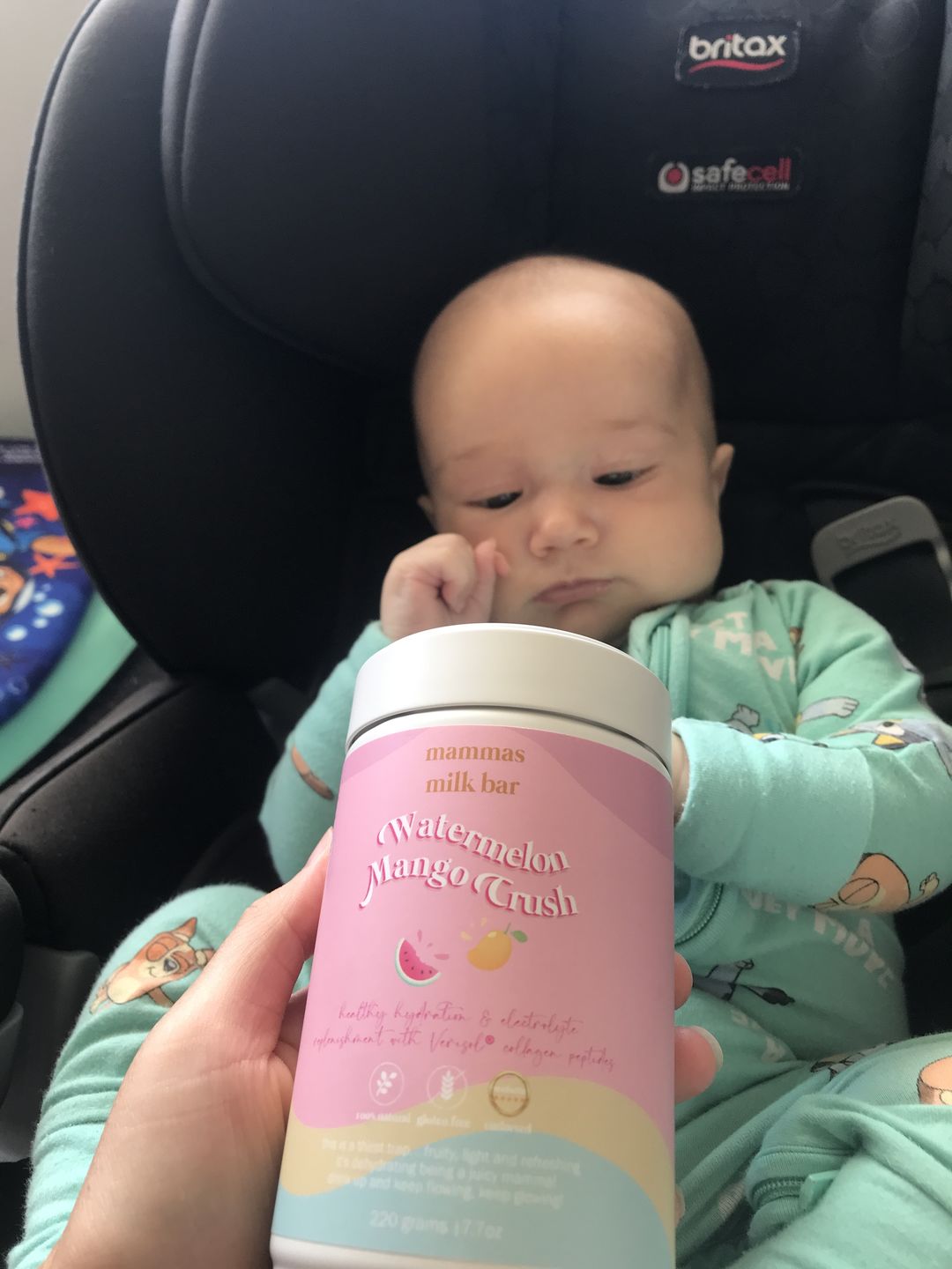 Customer photo review of Watermelon Mango Crush Hydration Electrolyte Drink with Verisol® Collagen