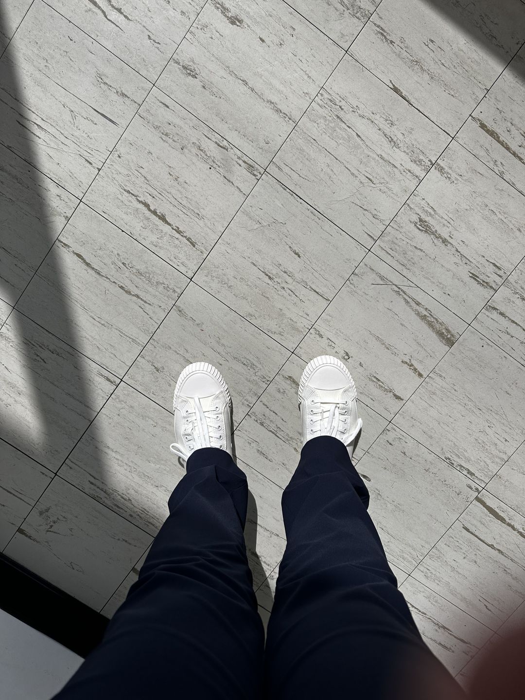 Customer photo review of Sea Salt Center Hi Top | Unisex Canvas Sneaker