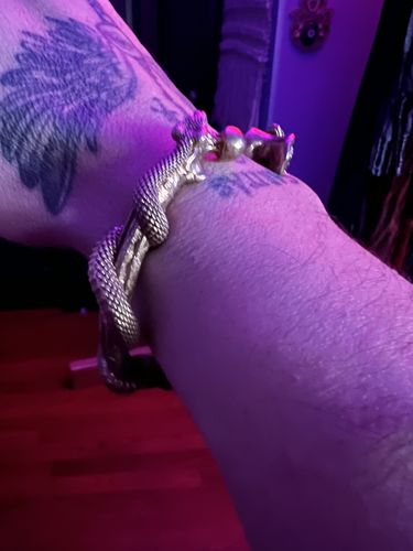 Customer photo review of Snake Cuff Bracelet